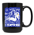 Hot Fuzz Swan Black Coffee Mug, Gift Coffee Mug