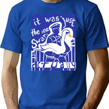 Hot Fuzz Swan Premium Heavyweight Cotton T-Shirt - Blue