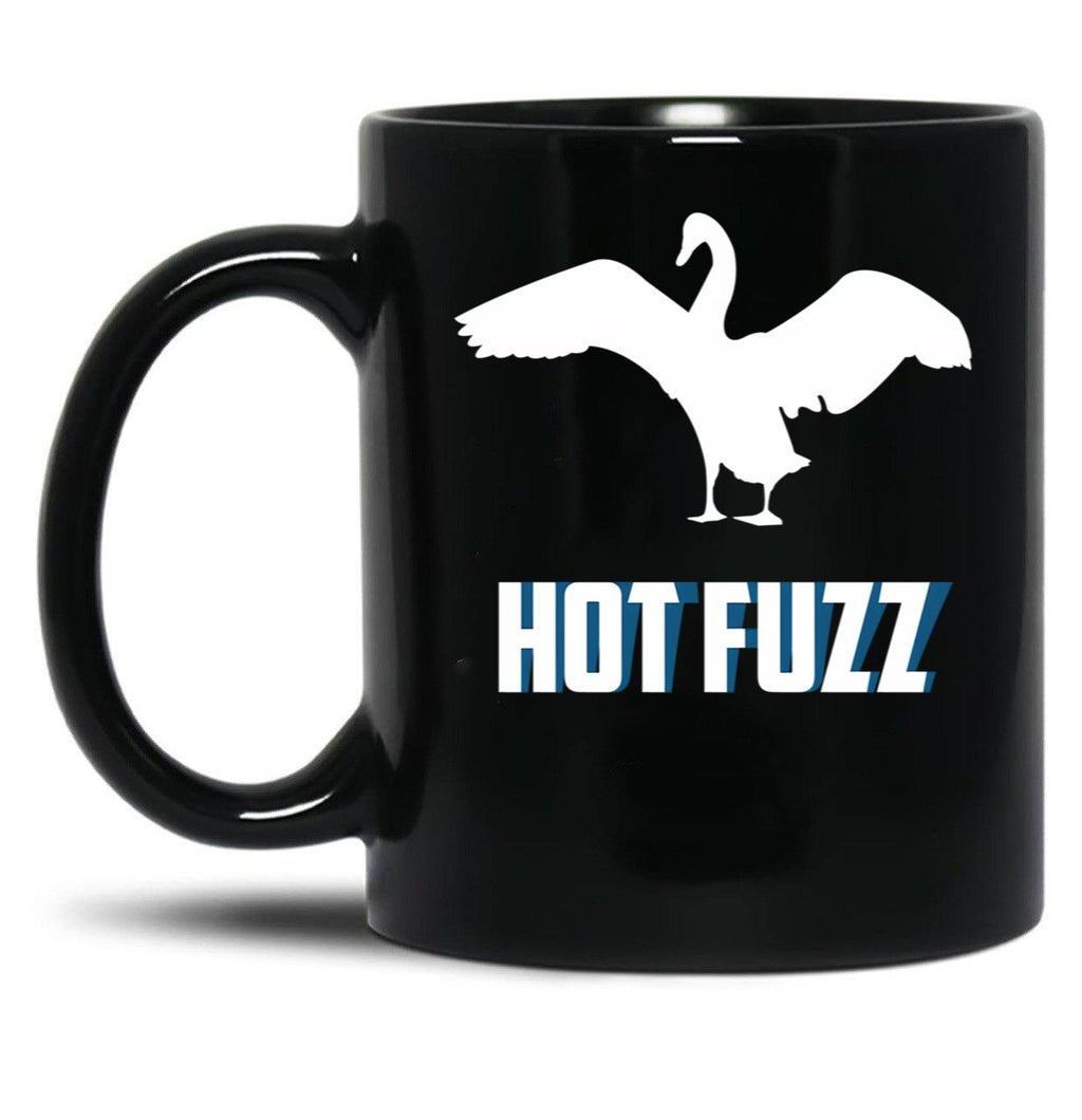 Hott Fuzz Minimal Black Coffee Mug, Gift Coffee Mug