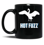 Hott Fuzz Minimal Black Coffee Mug, Gift Coffee Mug