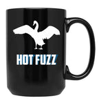 Hott Fuzz Minimal Black Coffee Mug, Gift Coffee Mug