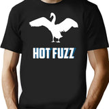 Hott Fuzz Minimal Premium Heavyweight Cotton T-Shirt - Black