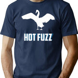 Hott Fuzz Minimal Premium Heavyweight Cotton T-Shirt - Navy