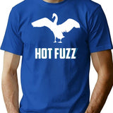 Hott Fuzz Minimal Premium Heavyweight Cotton T-Shirt - Blue