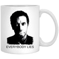 House Everybody Lies White Coffee Mug, Gift Coffee Mug - Black