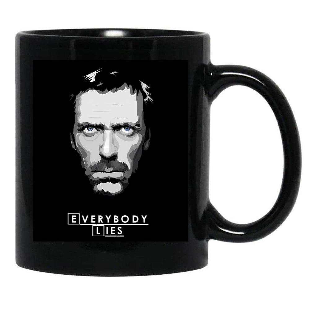 House M.D. - Everybody Lies Ex Black Coffee Mug, Gift Coffee Mug - Black