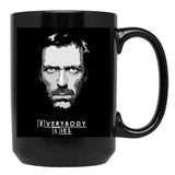 House M.D. - Everybody Lies Ex Black Coffee Mug, Gift Coffee Mug