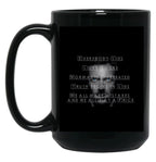 House M.D Quotes Black Coffee Mug, Gift Coffee Mug