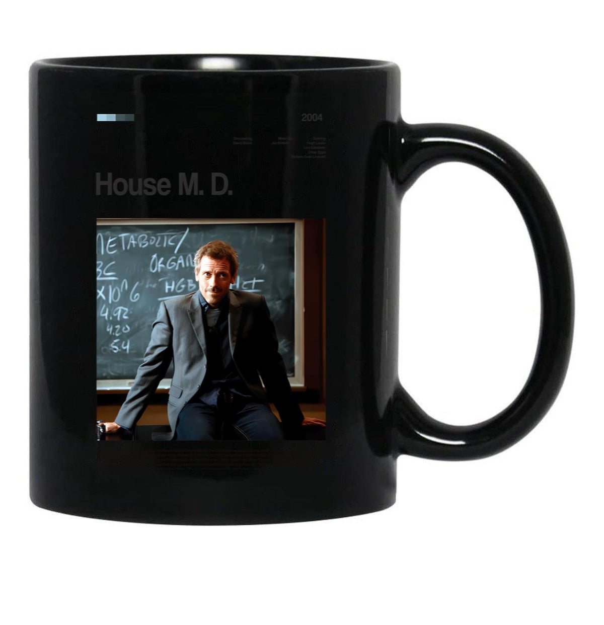 House M.D Series Poster Black Coffee Mug, Gift Coffee Mug - Black