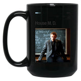 House M.D Series Poster Black Coffee Mug, Gift Coffee Mug