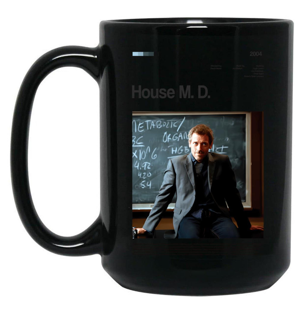 House M.D Series Poster Black Coffee Mug, Gift Coffee Mug