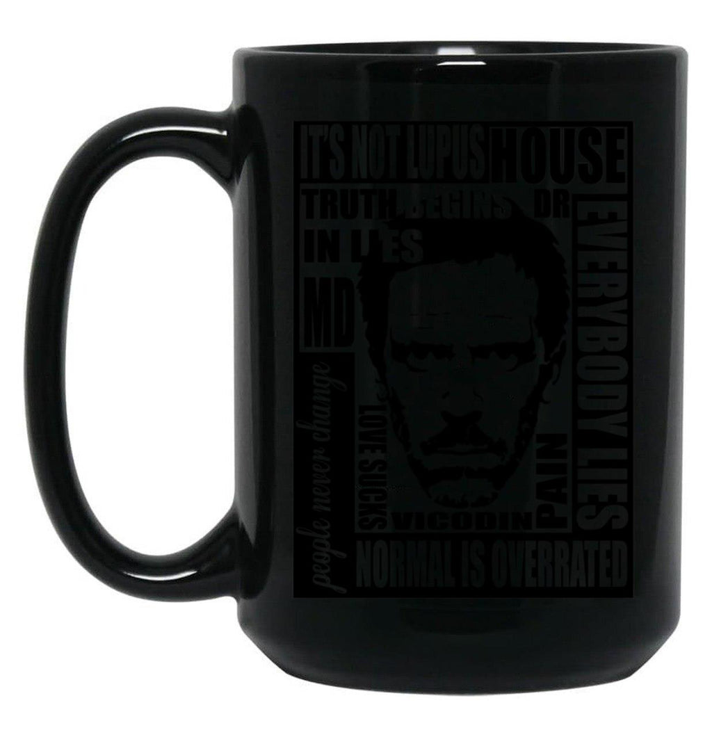 House Md (5) Black Coffee Mug, Gift Coffee Mug