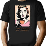 House Work Can Wait T-Shirt for Men & Women, T-Shirts Graphic Tee - Black