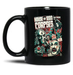 House of 1000 Corpses Fried Chicken and Gasoline Black Coffee Mug, Gift Coffee Mug