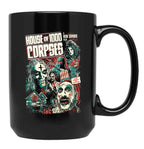 House of 1000 Corpses Fried Chicken and Gasoline Black Coffee Mug, Gift Coffee Mug