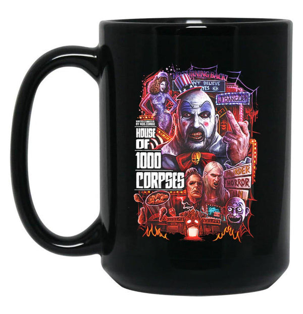 House of 1000 Corpses Theres No Turning Back Black Coffee Mug, Gift Coffee Mug - Black