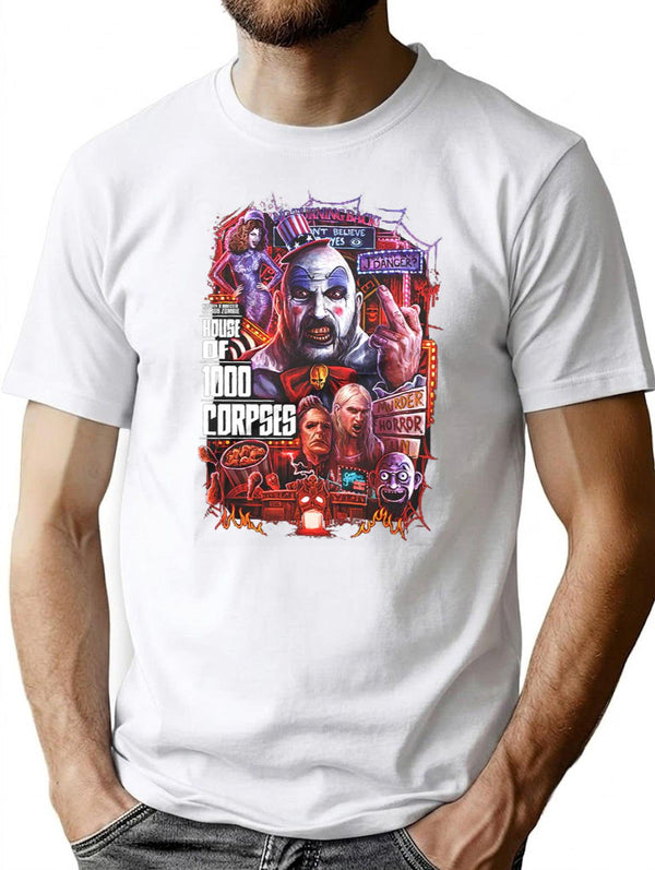 House of 1000 Corpses Theres No Turning Back Premium Heavyweight Cotton T-Shirt - White