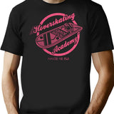 Hoverskating Academy T-Shirt for Men & Women, T-Shirts Graphic Tee - Black