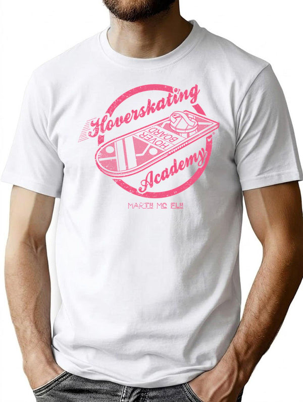 Hoverskating Academy T-Shirt for Men & Women, T-Shirts Graphic Tee - White