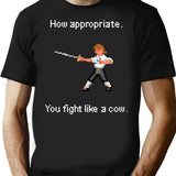 How Appropriate. You Fight Like A Cow. T-Shirt for Men & Women, T-Shirts Graphic Tee - Black