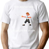 How Appropriate. You Fight Like A Cow. T-Shirt for Men & Women, T-Shirts Graphic Tee - White