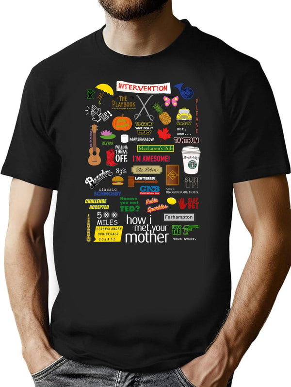 How I Met Your Mother Premium Heavyweight Cotton T-Shirt - Black