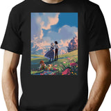 Howlx27S Moving Castle Classic T-Shirt for Men & Women, T-Shirts Graphic Tee - Black