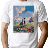 Howlx27S Moving Castle Classic T-Shirt for Men & Women, T-Shirts Graphic Tee - White