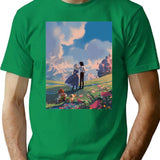 Howlx27S Moving Castle Classic T-Shirt for Men & Women, T-Shirts Graphic Tee - Green