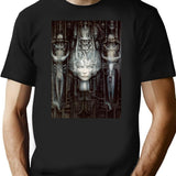 Hr Giger-Li-Painting Classic Premium Heavyweight Cotton T-Shirt - Black