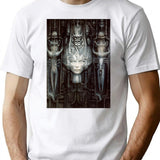Hr Giger-Li-Painting Classic Premium Heavyweight Cotton T-Shirt - White