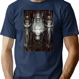 Hr Giger-Li-Painting Classic Premium Heavyweight Cotton T-Shirt - Navy
