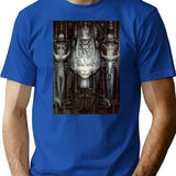 Hr Giger-Li-Painting Classic Premium Heavyweight Cotton T-Shirt - Blue