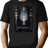 Hr Giger Premium Heavyweight Cotton T-Shirt - Black