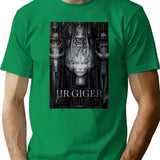 Hr Giger Premium Heavyweight Cotton T-Shirt - Green