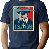 Hst- Freak Power T-Shirt for Men & Women, T-Shirts Graphic Tee - Navy
