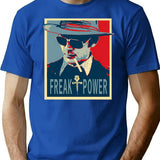 Hst- Freak Power T-Shirt for Men & Women, T-Shirts Graphic Tee - Blue