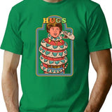 Hugsss T-Shirt for Men & Women, T-Shirts Graphic Tee - Green