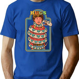 Hugsss T-Shirt for Men & Women, T-Shirts Graphic Tee - Blue