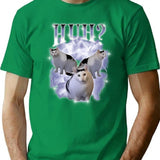 Huh Cat Chonky Ben Meme 90S Bootleg Vintage T-Shirt for Men & Women, T-Shirts Graphic Tee - Green