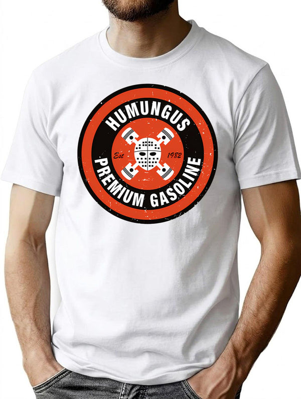 Humungus Premium Gasoline T-Shirt for Men & Women, T-Shirts Graphic Tee - White