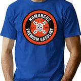 Humungus Premium Gasoline T-Shirt for Men & Women, T-Shirts Graphic Tee - Blue