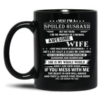 Husband Birthday December Black Coffee Mug, Gift Coffee Mug