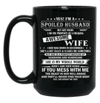 Husband Birthday December Black Coffee Mug, Gift Coffee Mug