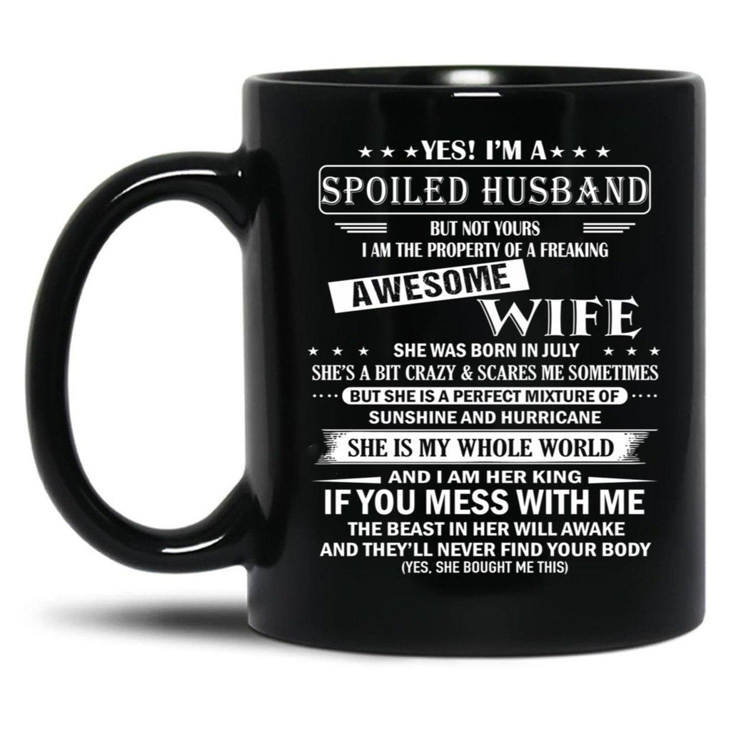 Husband Birthday July Black Gift Coffee Mug