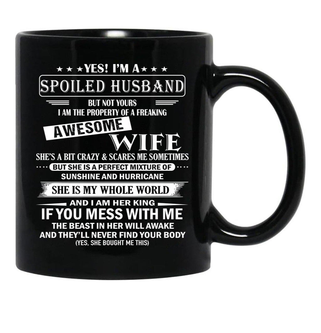 Husband Birthday Black Coffee Mug, Gift Coffee Mug - Black