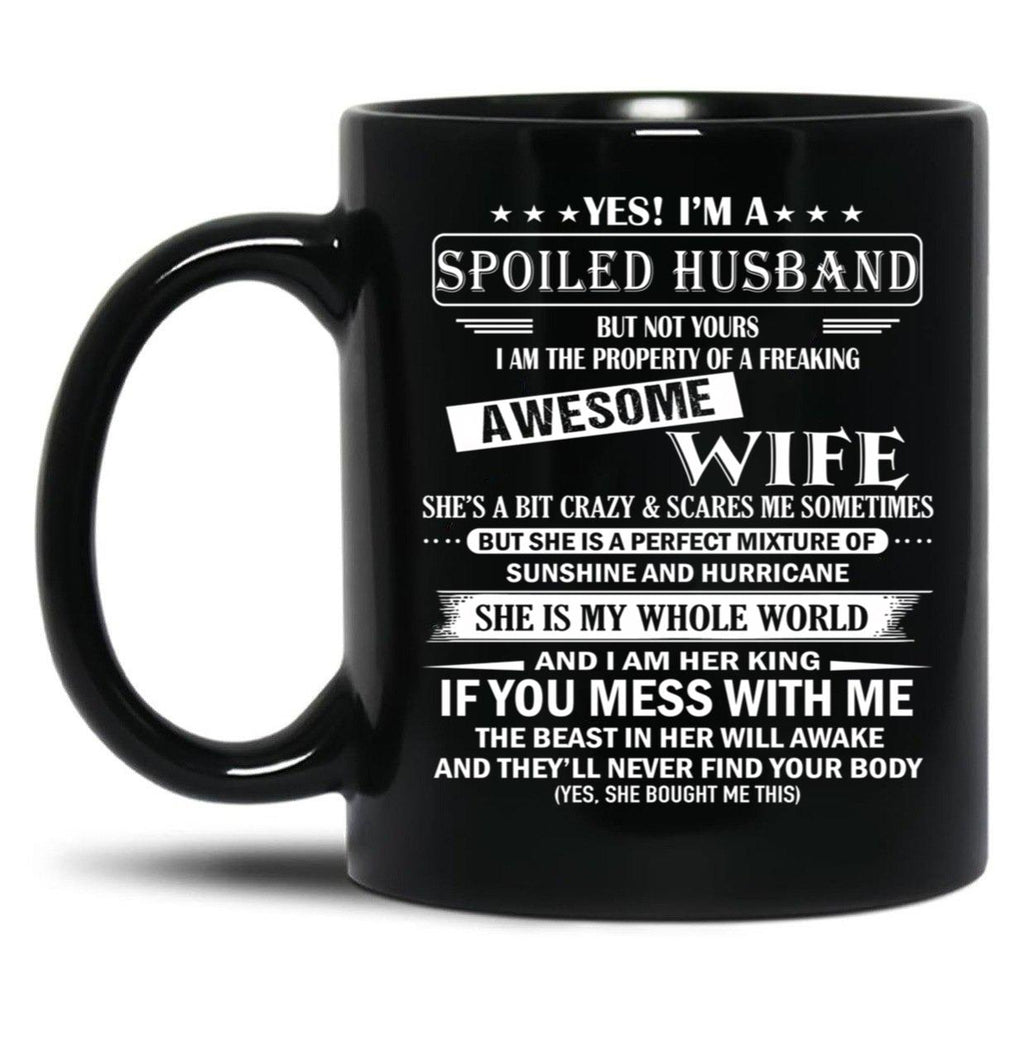 Husband Birthday Black Gift Coffee Mug