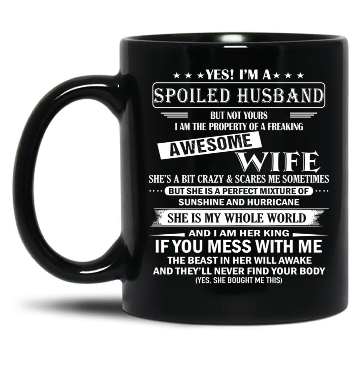 Husband Birthday Black Gift Coffee Mug