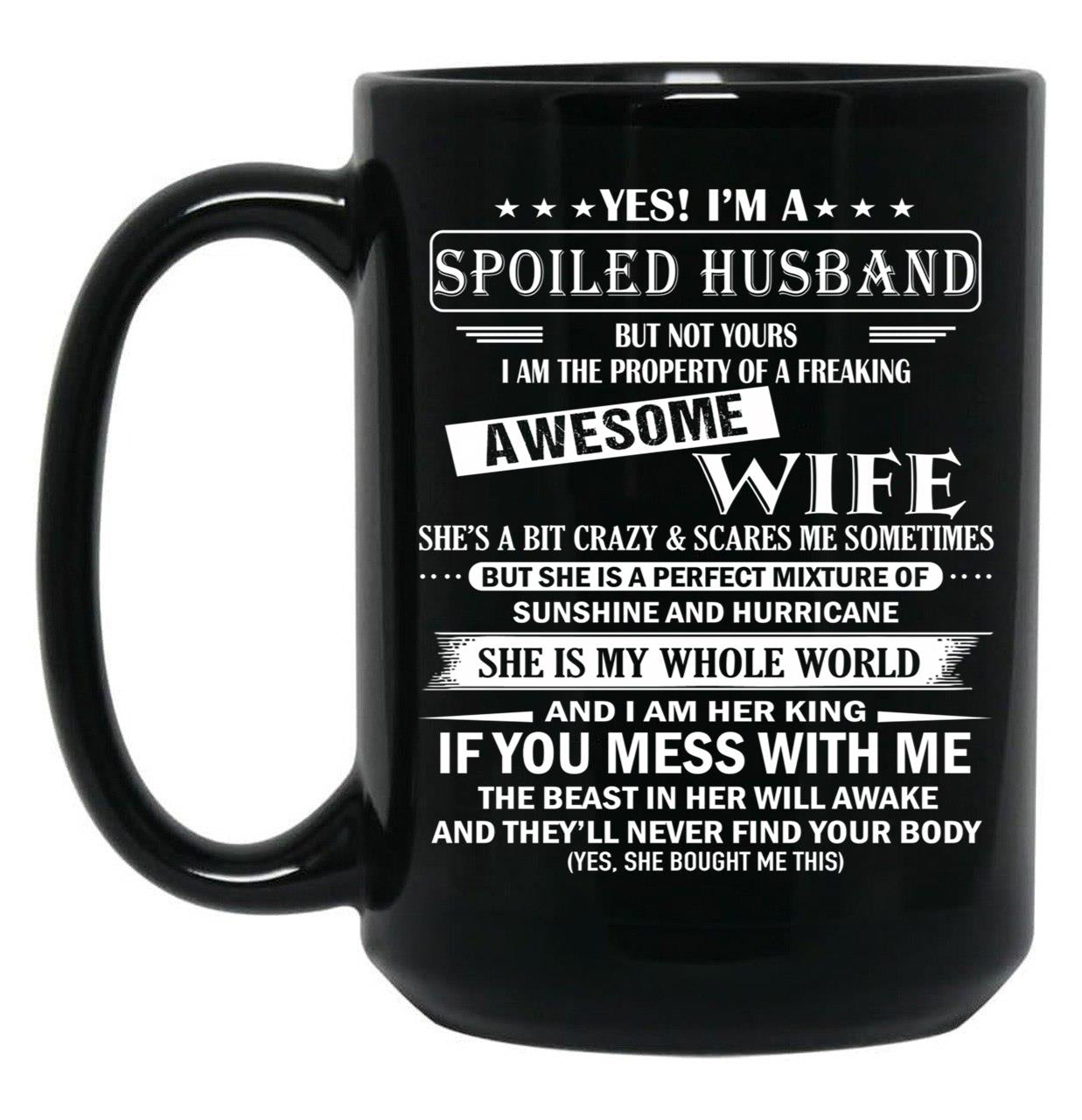Husband Birthday Black Gift Coffee Mug