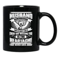 Husband Heartache Every Day Misshing You Black Coffee Mug, Gift Coffee Mug - Black